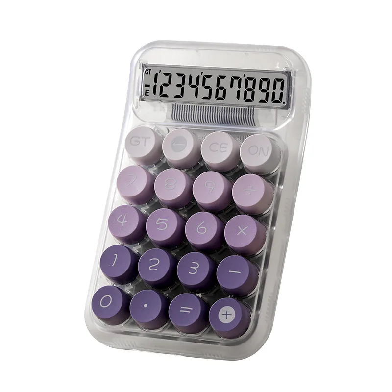 Calculator Office Commercial Transparent Dopamine Gradient Color Computer Cute High Appearance Level Calculator image 5