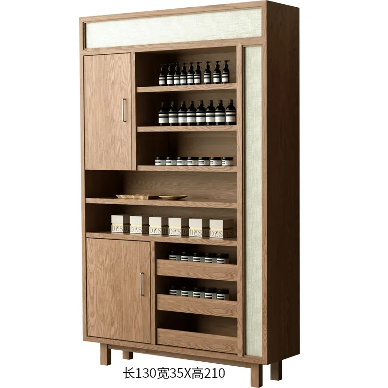 

Medieval Multi-layer cosmetics essential oil product Tea room shelf Floor to wall vertical