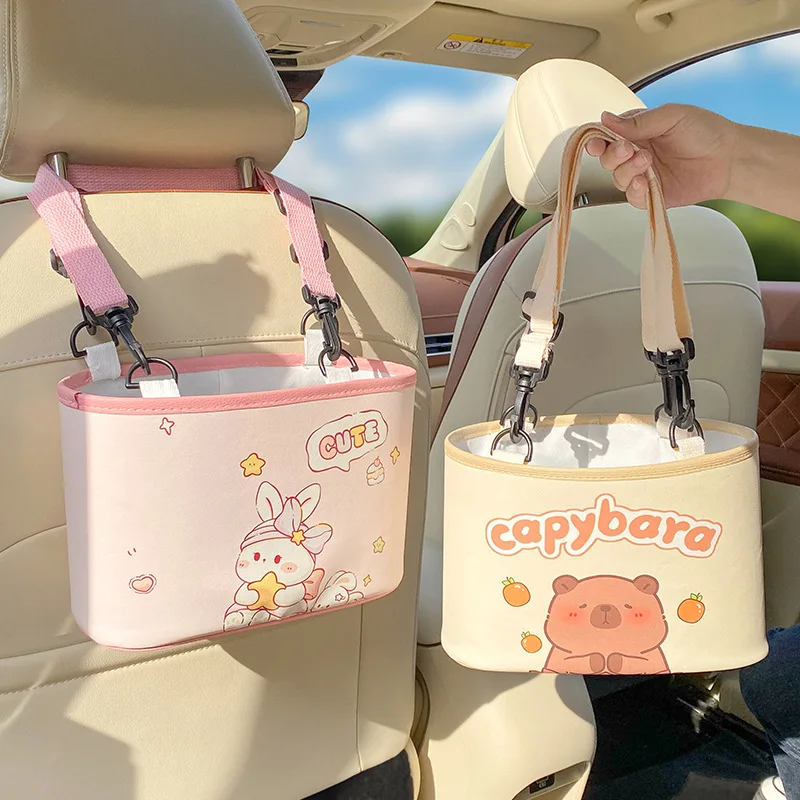 Bolsa de almacenamiento para respaldo de asiento de coche, organizador de decoración interior de coche, bolsa de almacenamiento para coche, bolsillo de almacenamiento, cubo para paraguas