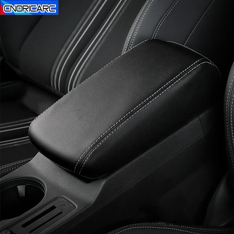 Car Central Console Armrest Box Panel Protect Sleeve Decoration Leather Cover Holster For Audi A3 2021-2022 Interior Accessories