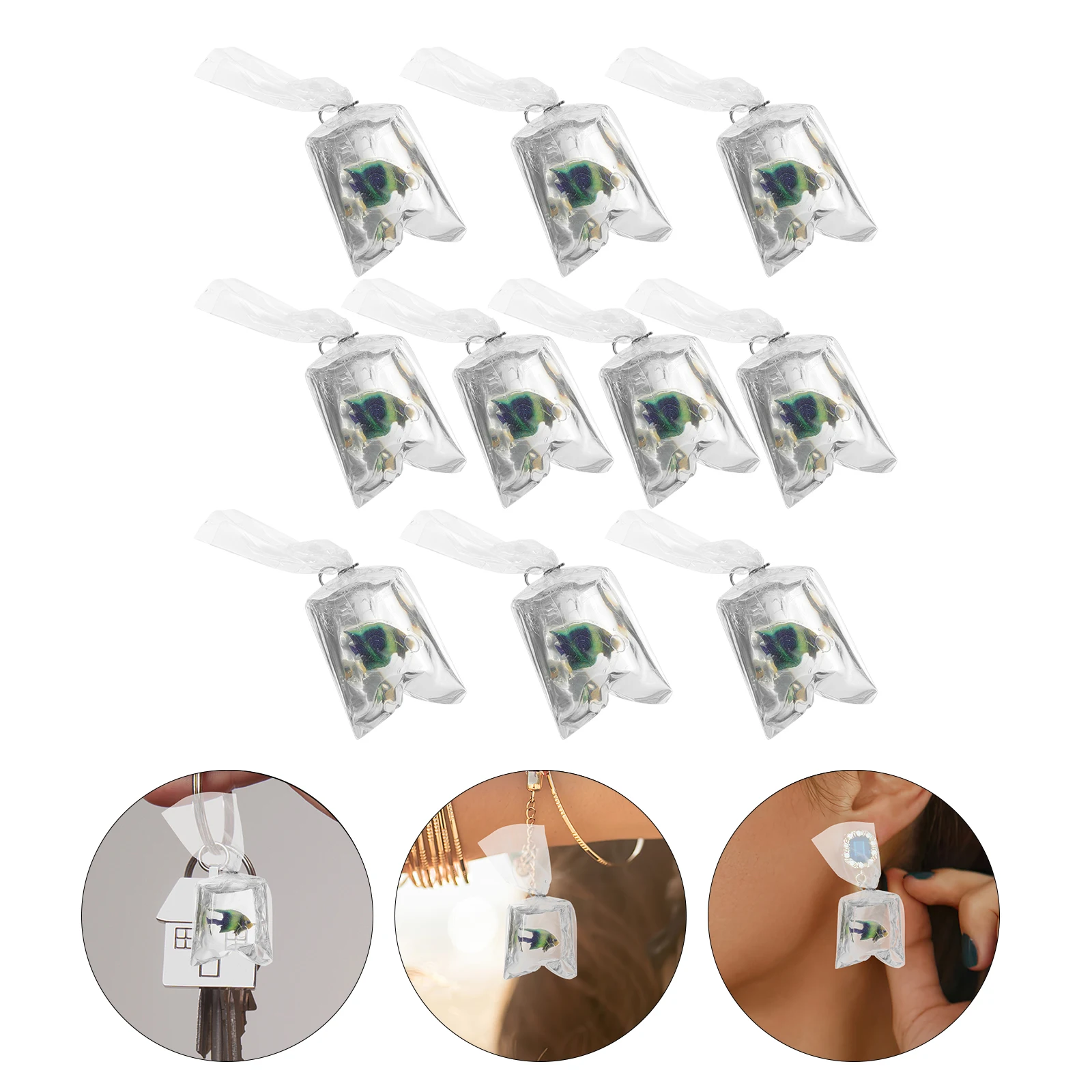 

10pcs handmade Charm Ornaments Hanging Accessories For Crafts Necklace Pendants Earrings Decors Diy Accessories
