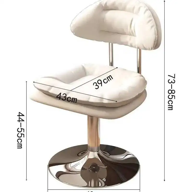 مسند الظهر الفاخرة باديكير مسمار كرسي الكراسي عجلات متجر قطب كرسي حلاق تصفيف الشعر Stoel أثاث صالون الشعر AA #5