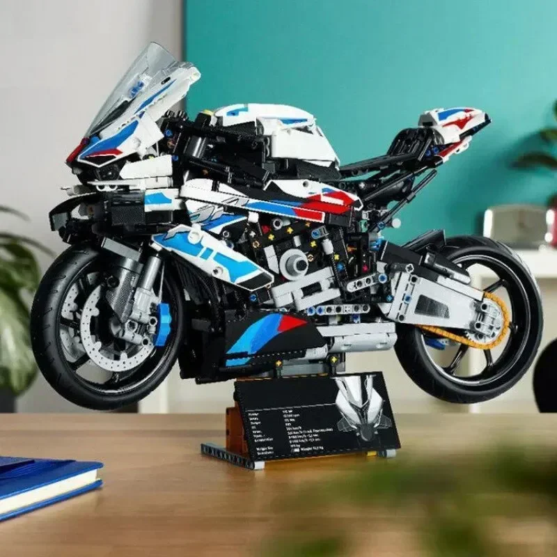 1920pcs Technical Motorcycle moc M1000RR Model Vehicle Racing Car 42130 Building Block Motorbike Bricks Toys For Boyfriend Gifts