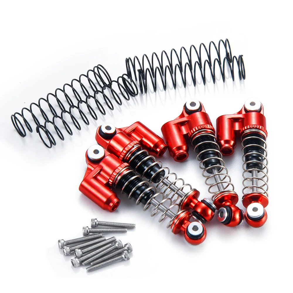 YEAHRUN 31mm Aluminum Oil Shock Absorber Damper Set for Axial SCX24 1/24 RC Crawler Car Truck Model Upgrade Parts Accessories