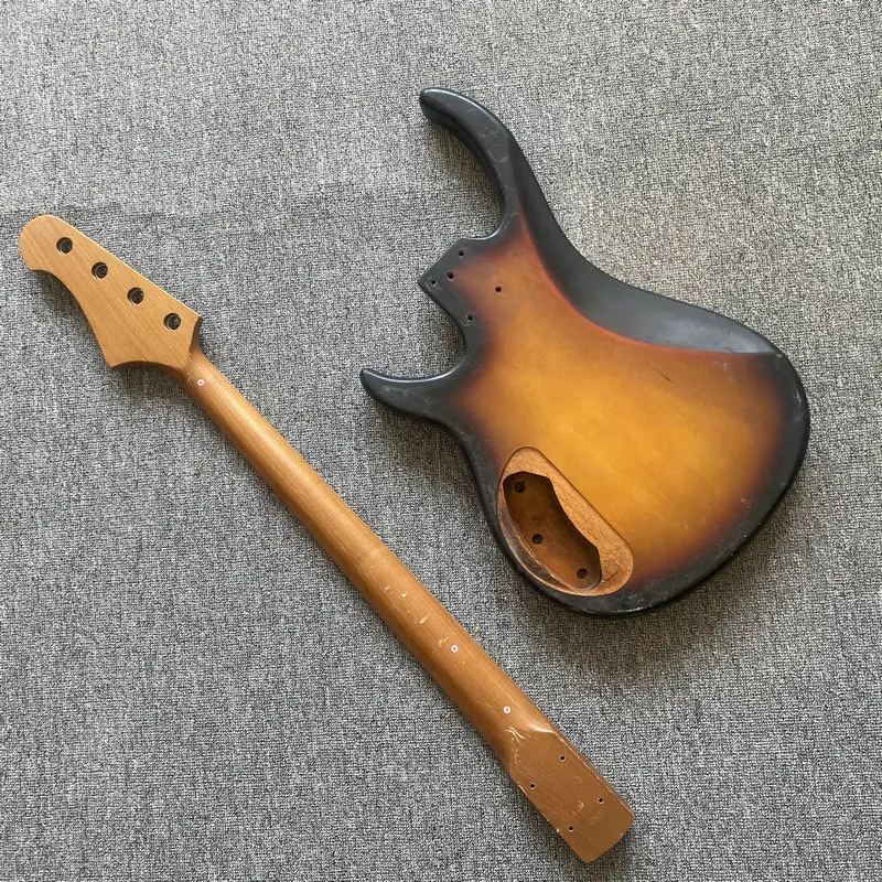 

CN478 CB478 Sunburst Color Matte Vintages Jazz Bass Kits 4 Strings Version Unfinished DIY Replace Bass Guitar Kits