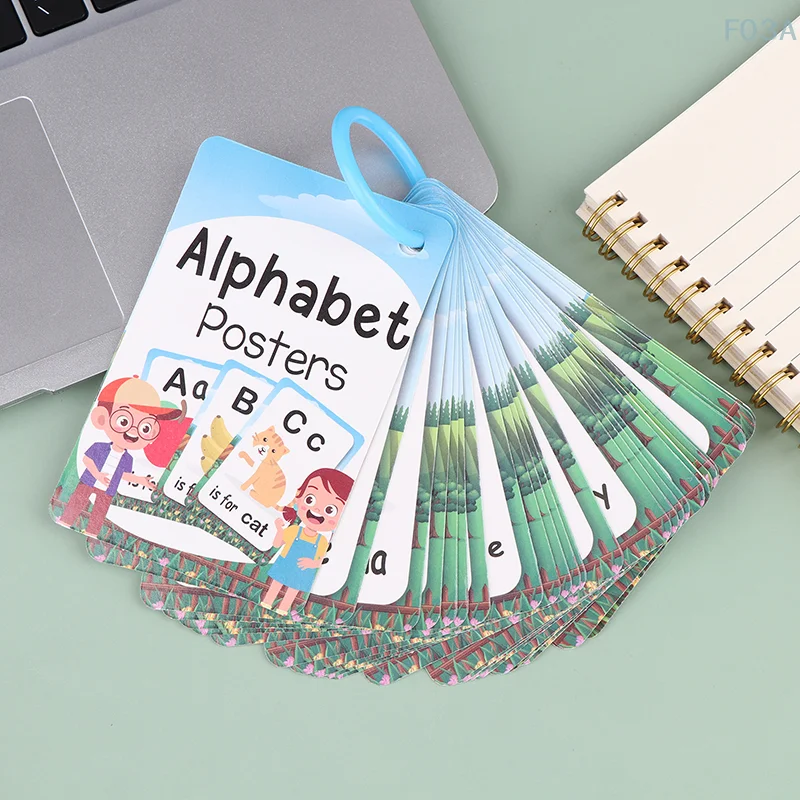 Alphabet anglais étanche pour enfants, orthographe, jouets, éducation précoce, apprentissage, cartes nitives Leone