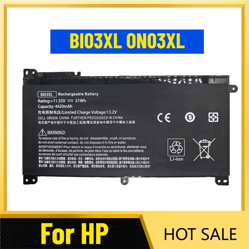 

Laptop Battery for HP Pavilion X360 TPN-W118/Q183 BI03XL ON03XL