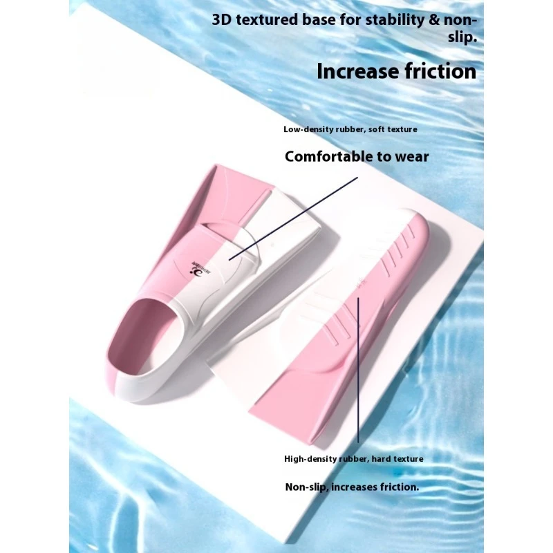 Duck Feet Short Swimming Fins Professional Diving Training Equipment Freestyle Butterfly Swim Youth Adults Hot Products Product