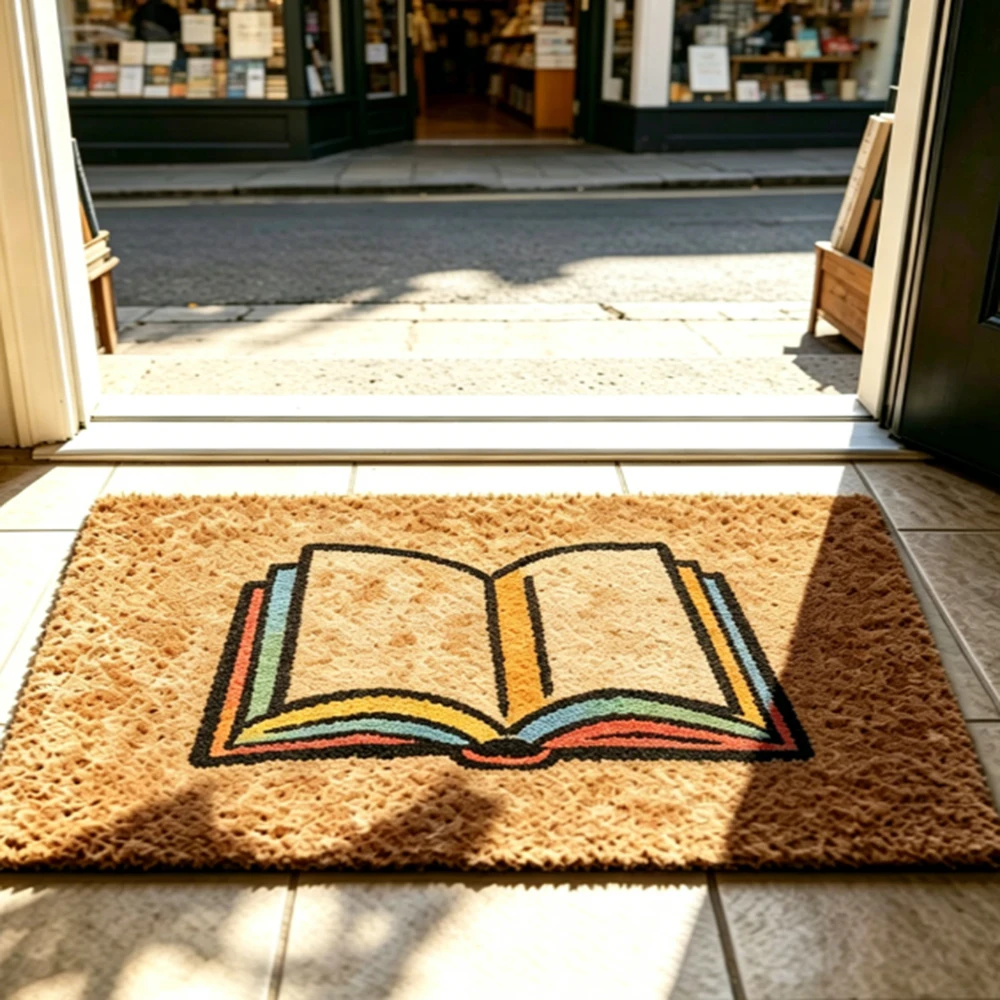 

Custom Business Welcome Mat Personalized Logo Doormat Non Slip Floor Carpet Entrance Decor For Business Store Salon Barber Shop