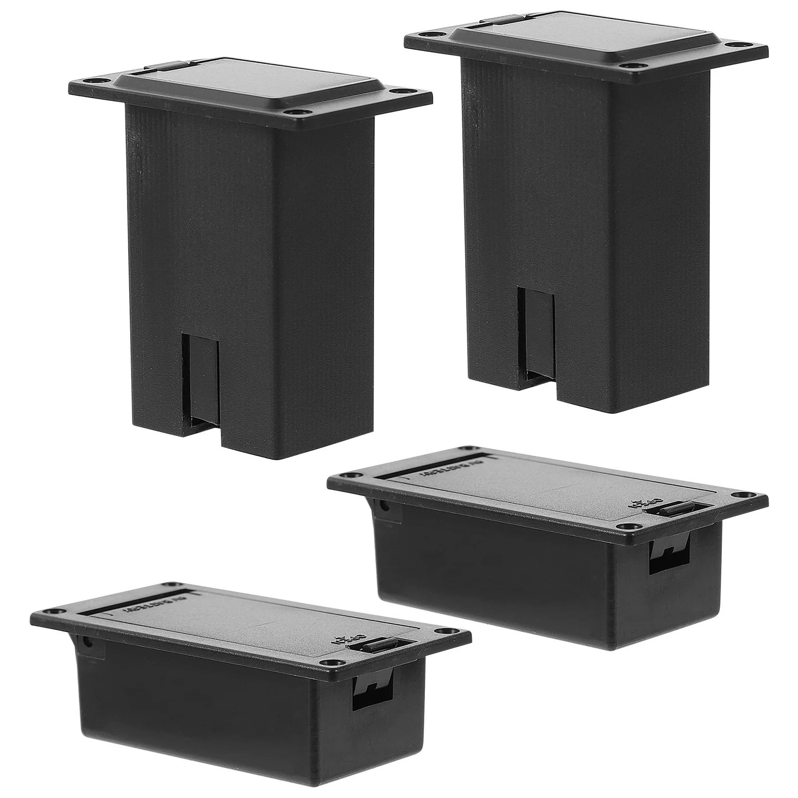 

4 Pcs Case Bass Holder Acoustic Guitar Parts Compartment Container Pickup