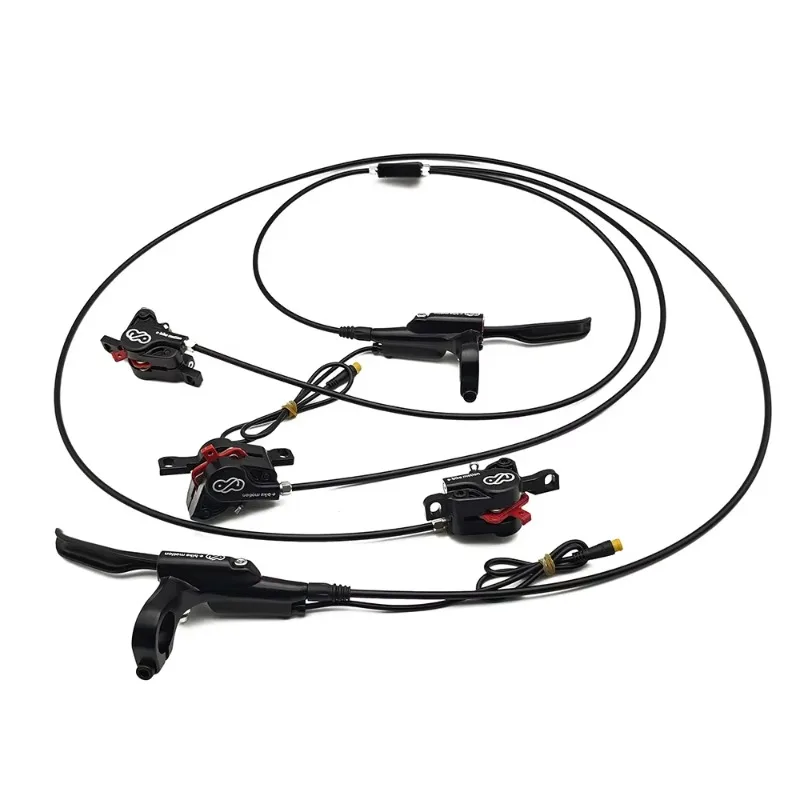 Electric Bike Ebike Brake With Power Off Sensor and Parking Function Hydraulic Oil Brake Set Fit for Bafang DNM USD8s