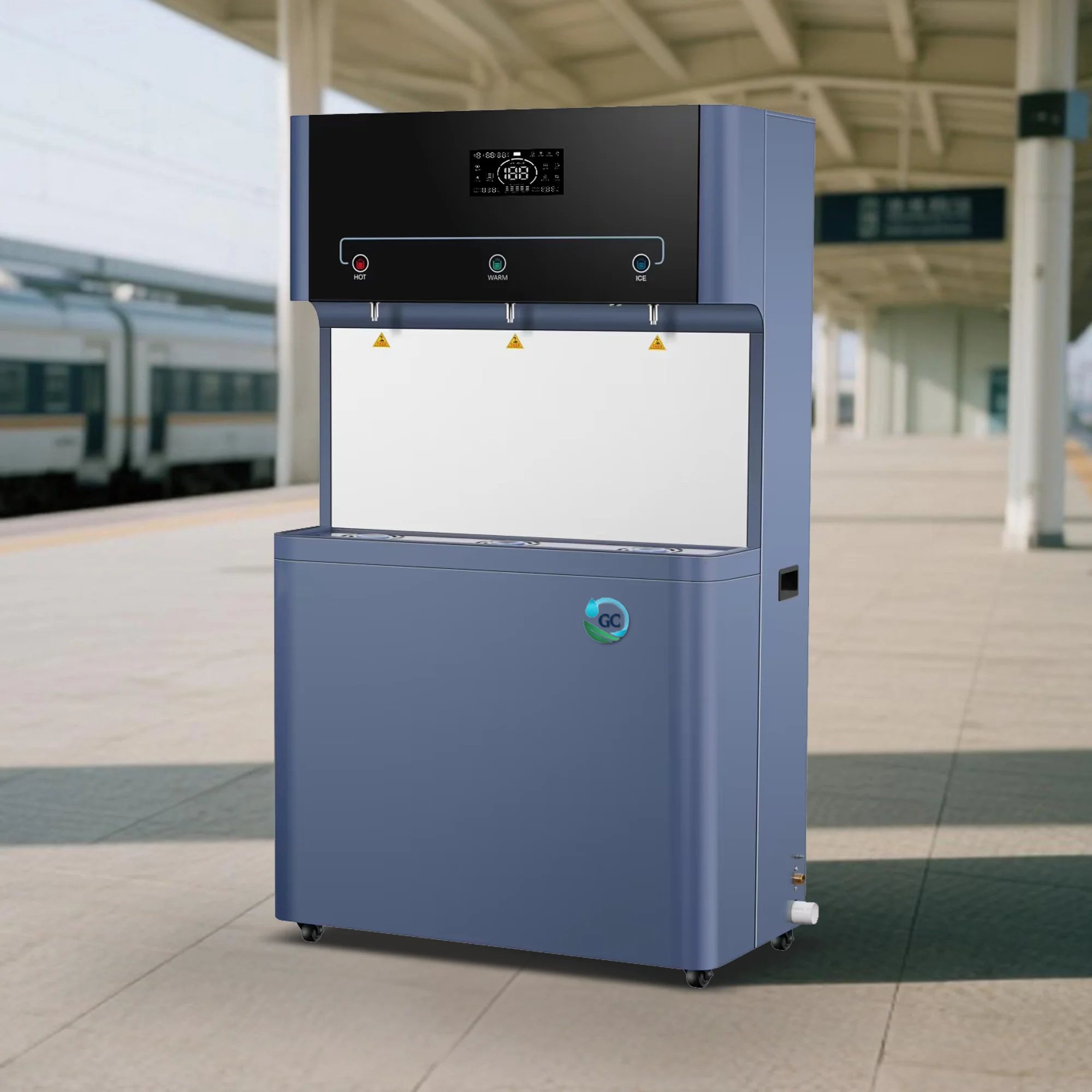 Distributeur d'eau électrique de station d'eau potable de refroidissement d'acier inoxydable