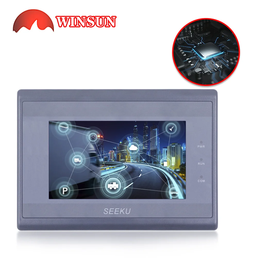 Imagem -02 - Tela de Máquina Humana Ws-070ap 043ap 035ap 101ap Ws070ae 70 Ethernet Seeku Hmi Tela Sensível ao Toque Display Led 43 101 Ws070ap