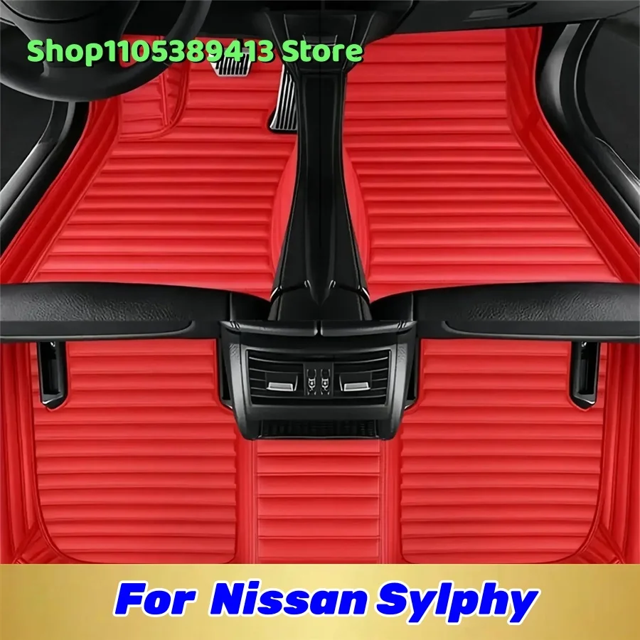 

Artificial Leather Custom Car Floor Mats For Nissan Sylphy 2019 2018 2017 2016 2015 2014 Car Mat Accessories Mats Carpets Auto