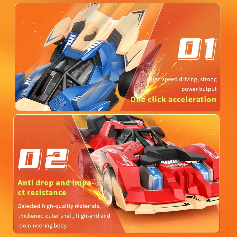 Samochód wyścigowy z napędem na cztery koła, szybki zdalnie sterowany samochód RC do driftu