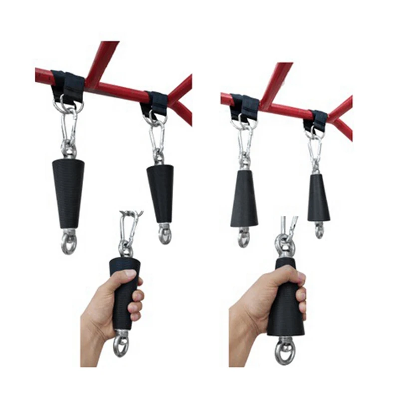 Pull Up Climbing Hold Grips With Straps Kit Wrist And Forearm Strengthen Finger Trainer Exerciser Set For Rock Climbing