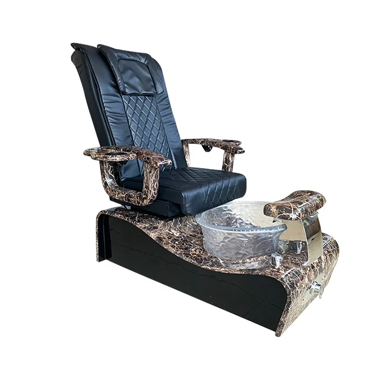 The Latest Leopard Print Mobile Luxury Foot Therapy, Spa Massage Chair, Nail Salon Foot Therapy Chair