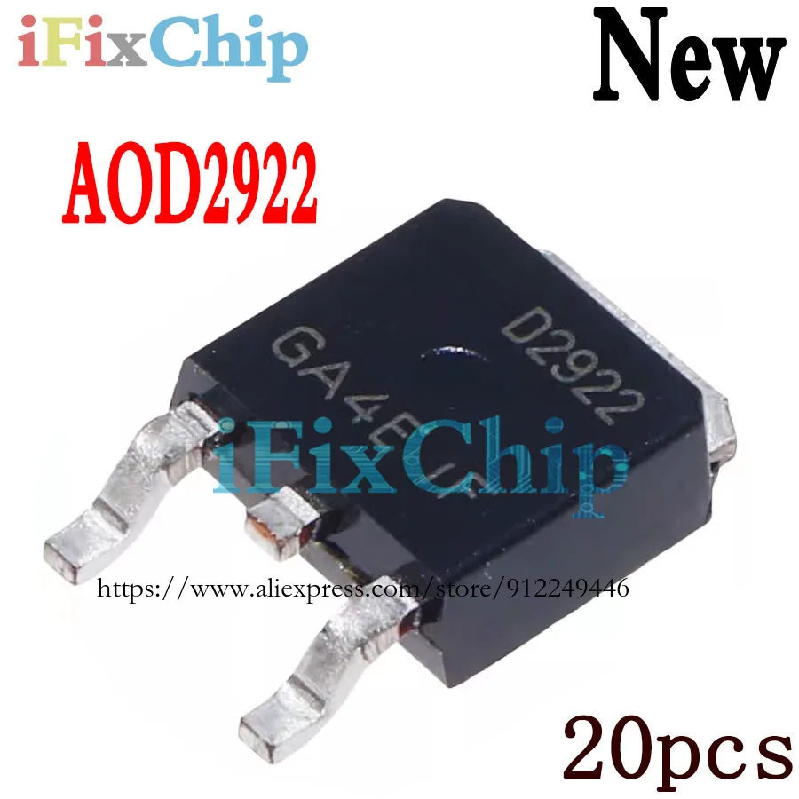 20 unidades novo D2922 AOD2922 TO-252