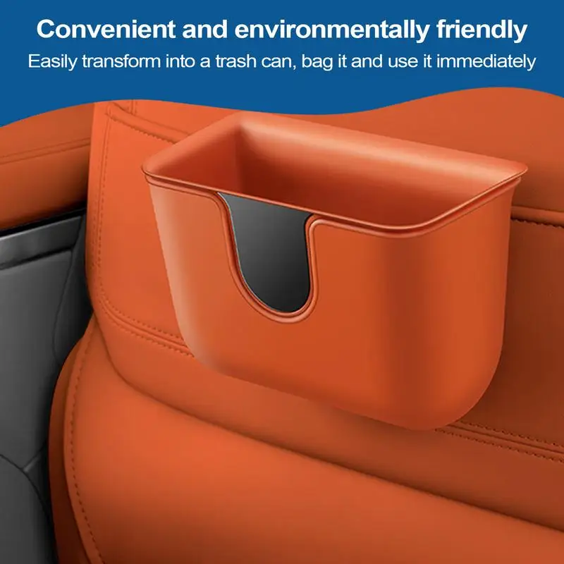 Car Trash Can Multi-functional Car Seat Back Door Hanging Storage Bucket Automotive Car Internal Storage Bucket view 3