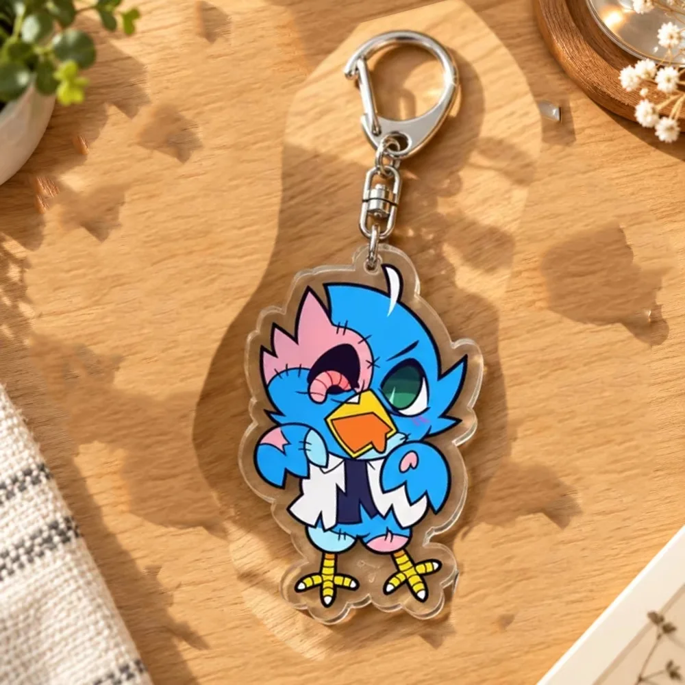 for Deltarune Halloween Series Game New Peripheral Kris Susie Ralse Berdly Acrylic Keychain Pendant Party Ornament Friends Gift