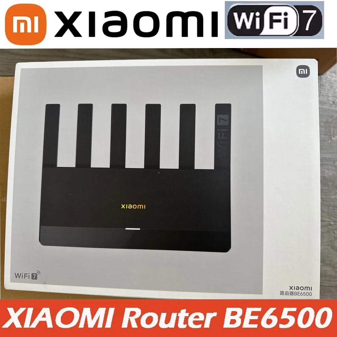 Xiaomi Router BE6500 Quad Nucleus wifi7 6500Mbps 2.5G Ethernet Port Dual Frequency 2.4/5GHz 6 Independent Signal Amplifiers Mesh