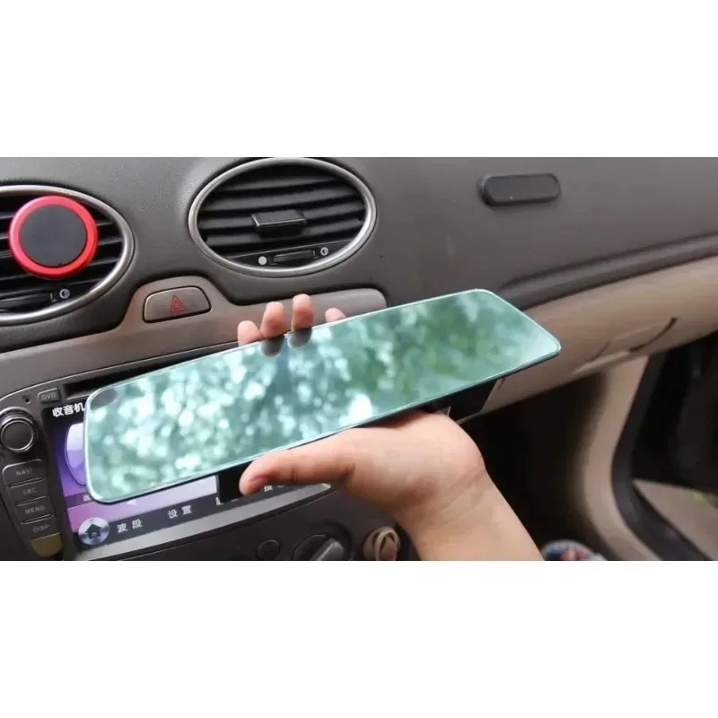 For 2.5D Full Screen Micro Curve Glass Auto Accessories Interi Frameless Car Rear View Mirror Children Anti Glare Wide Angle