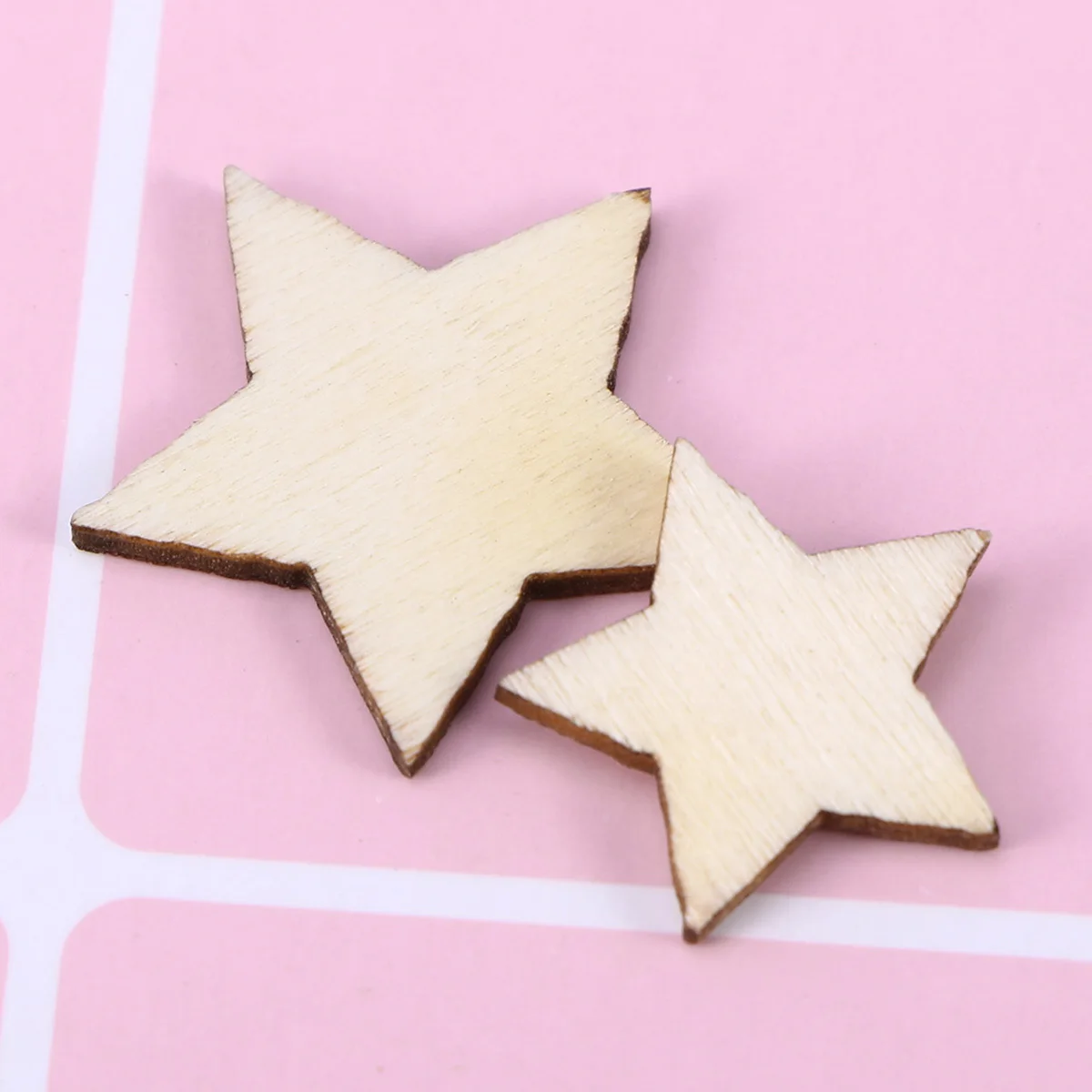 

200pcs Mixed Size Natural Wood Button Shapes Diy Craft Supplies For Wedding Christmas Party Decorations Wooden Ornaments