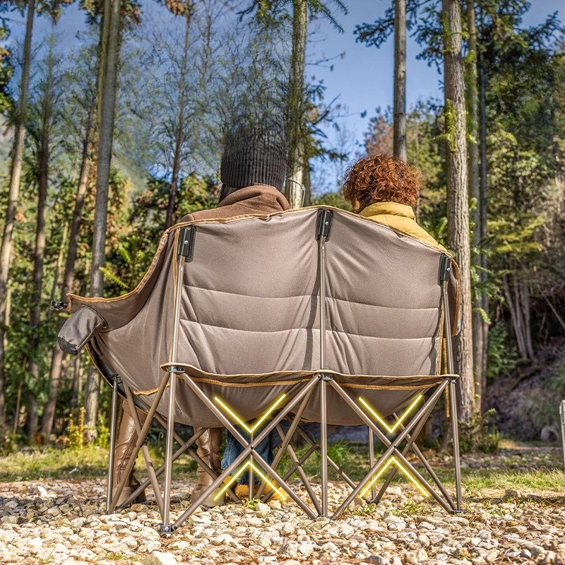 

Double moon chair, outdoor folding lightweight chair, portable camping fishing stool