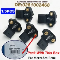 1/5 piezas 0281002468   A 0041537028 0281006481   Sensor de presión de aire del colector MAP para MERCEDESS-BENZ ACTROS MP2 ATEGO VARIO