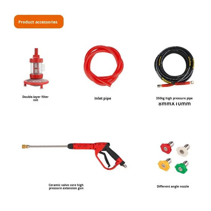 170HP Commercial High-Pressure  Washer New Condition Large Flow Magic Cleaning Tool for Car Cleaning Equipment Parts
