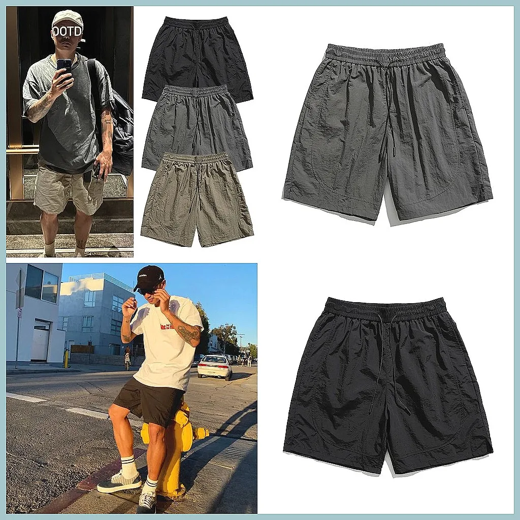 

Men's Summer Casual Straight Leg Pants - Quick Dry, Loose Fit Outdoor Workwear & Sports Trousers