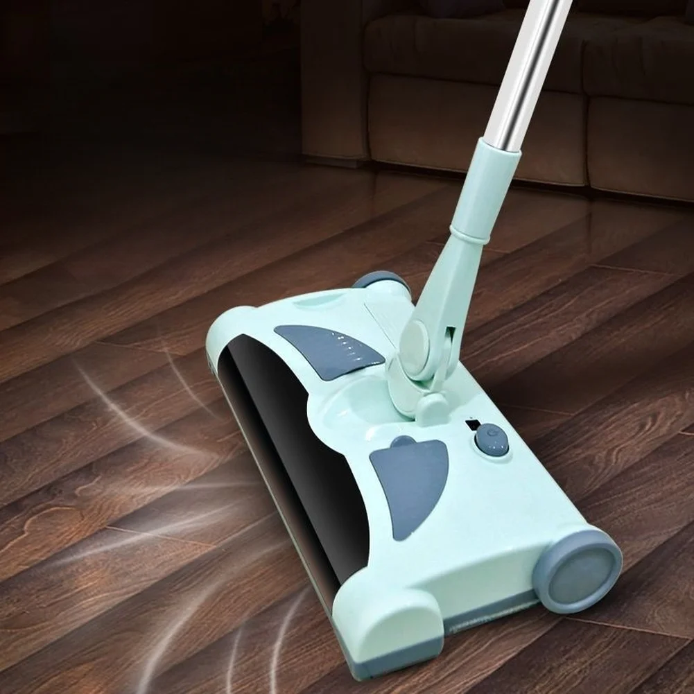 Home Cleaning Floor Vacuum Manual for sweeper Manual Vacuum Cleaner 60 Minute Runtime Removable Dustbin for washable Mop Pads