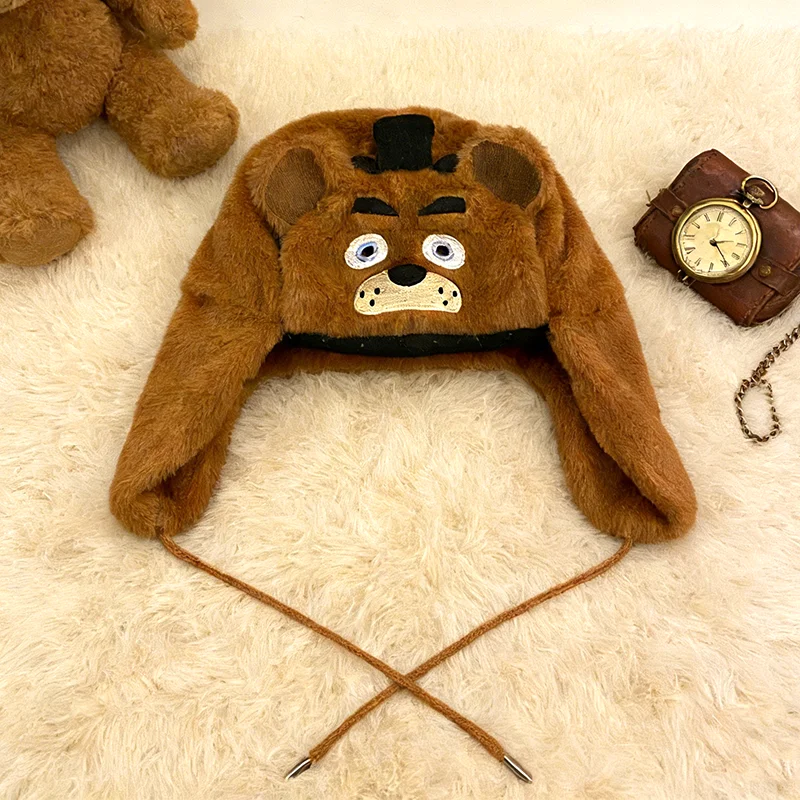 Party Gift Plush Cartoon Animal Creative Hat Warm and Fluffy Lei Feng Hat Five Nights Games Surrounding Hats