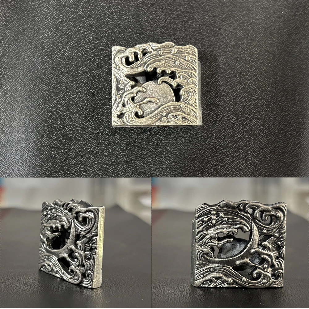 Brass Habaki Hollow Out-Habaki Japanese Katana, Wakizashi, Habaki Sword, Samurai Sword,Habaki Silver,Sun Moon Theme