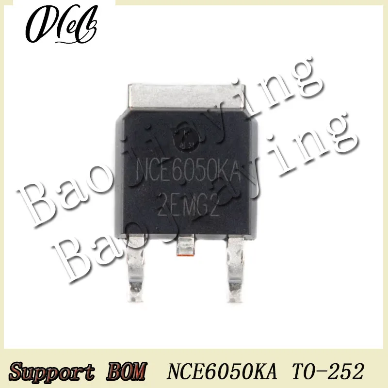 30PCS/Lot NCE6050KA TO-252-2 60V/50A N-CH MOSFET IC Chip