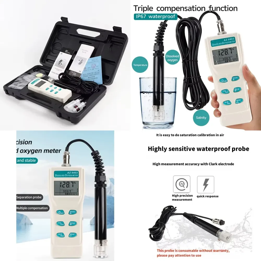 

WAP01 HEDAO AZ8403 High Accuracy Aquatic Dissolved Meter for Fish and Shrimp Ponds Water Quality Tester