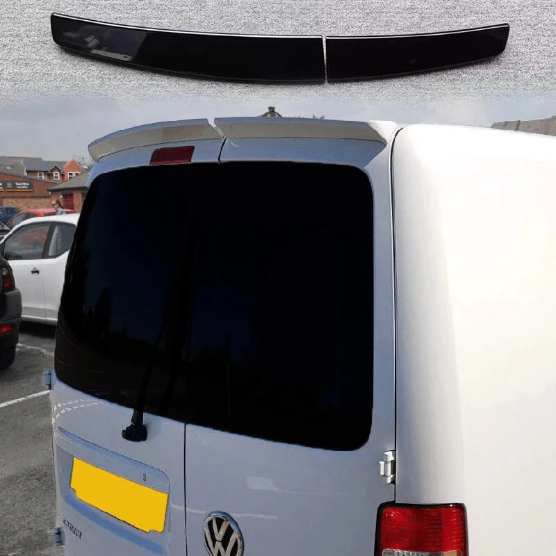 Dla Volkswagen VW Caddy podwójne drzwi spoiler dachowy 2005-2018 styl tylny dach skrzydło ABS dach biały czarny spojlery wysokiej jakości