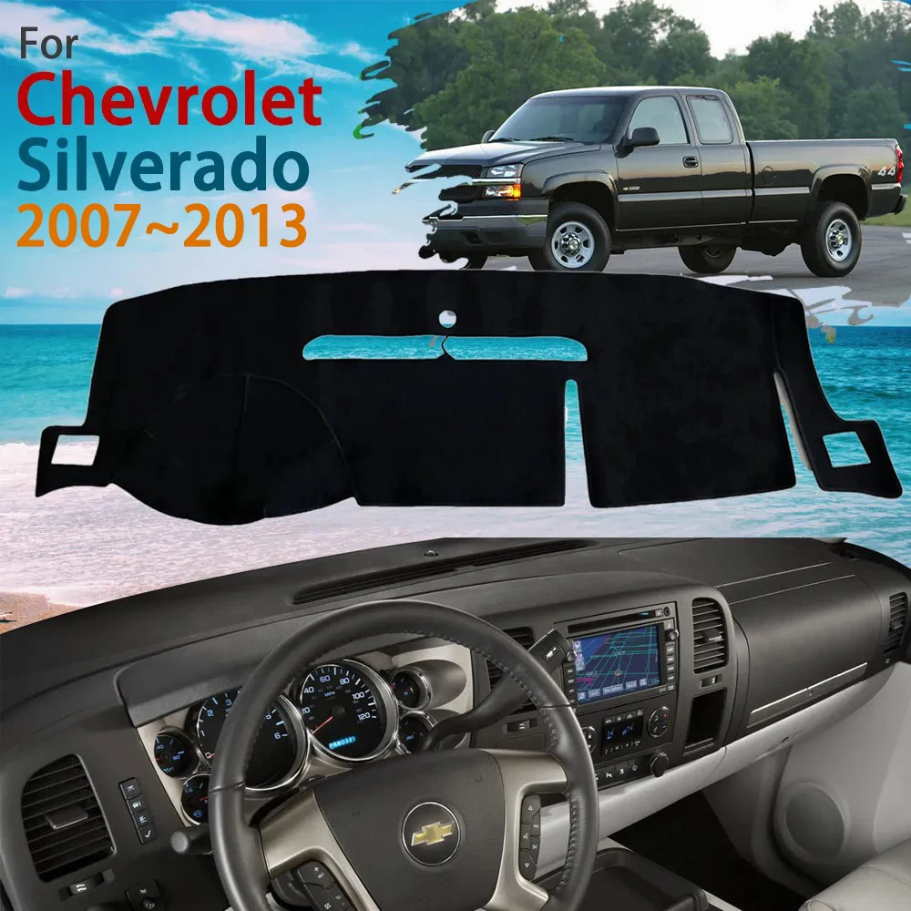 Inner Dashboard Cover Pad Cushion Sunshield for Chevrolet Silverado C/K GMC Sierra 2007~2013 2008 2009 2010 2011 Accessories