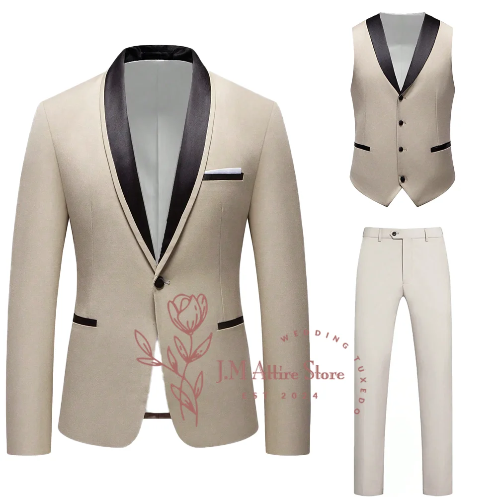 قسط مصممة الرجال بدلة عمل الكاكي 3 قطعة السترة سترة فستان أطفال مع سروال داخلي لحفل زفاف العريس كوكتيل حفلة موسيقية سهرة هدية الأب #2