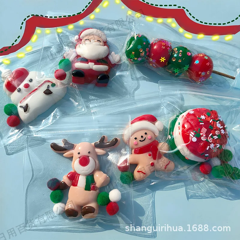 Viral Christmas Squishy Set: Santa, Reindeer, Snowman Stress Relief Toys