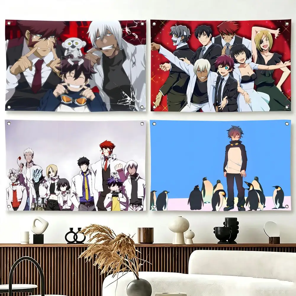 Banderas de anime japonés K-Kekkai Sensen para decorar salones, hogares, do
