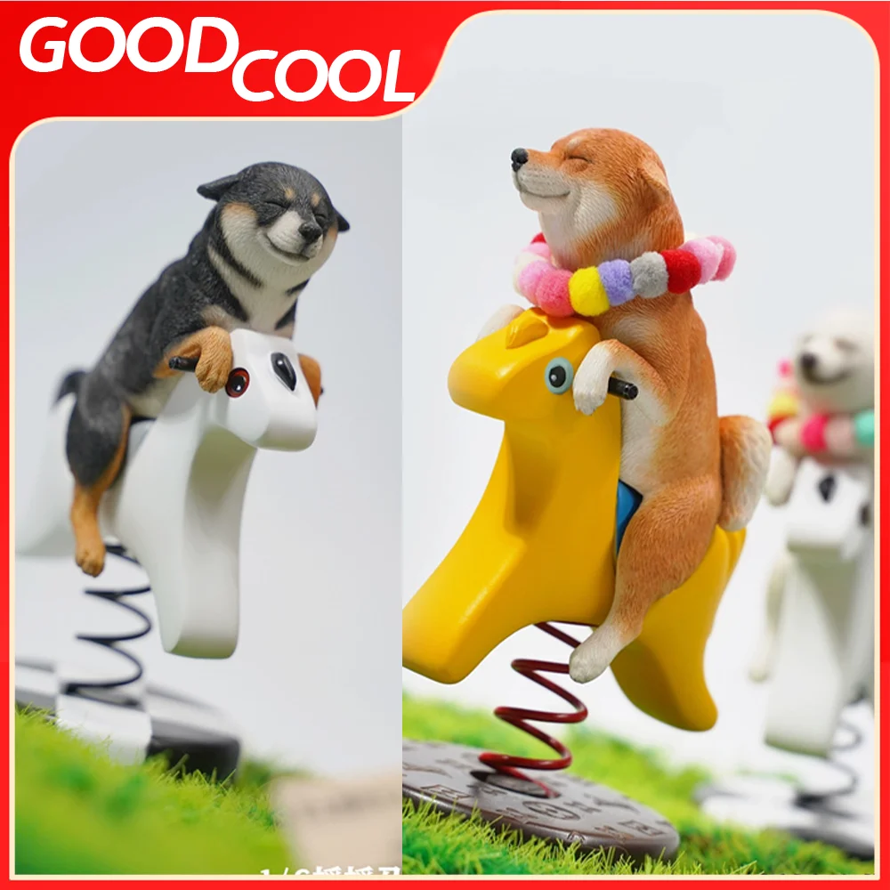 

JXK JXK161 1/6 Scale Soldier Mini Dog Cute Simulation Animals Rocking Horse Home Decor Height 12.5cm Action Figure Toys Gifts