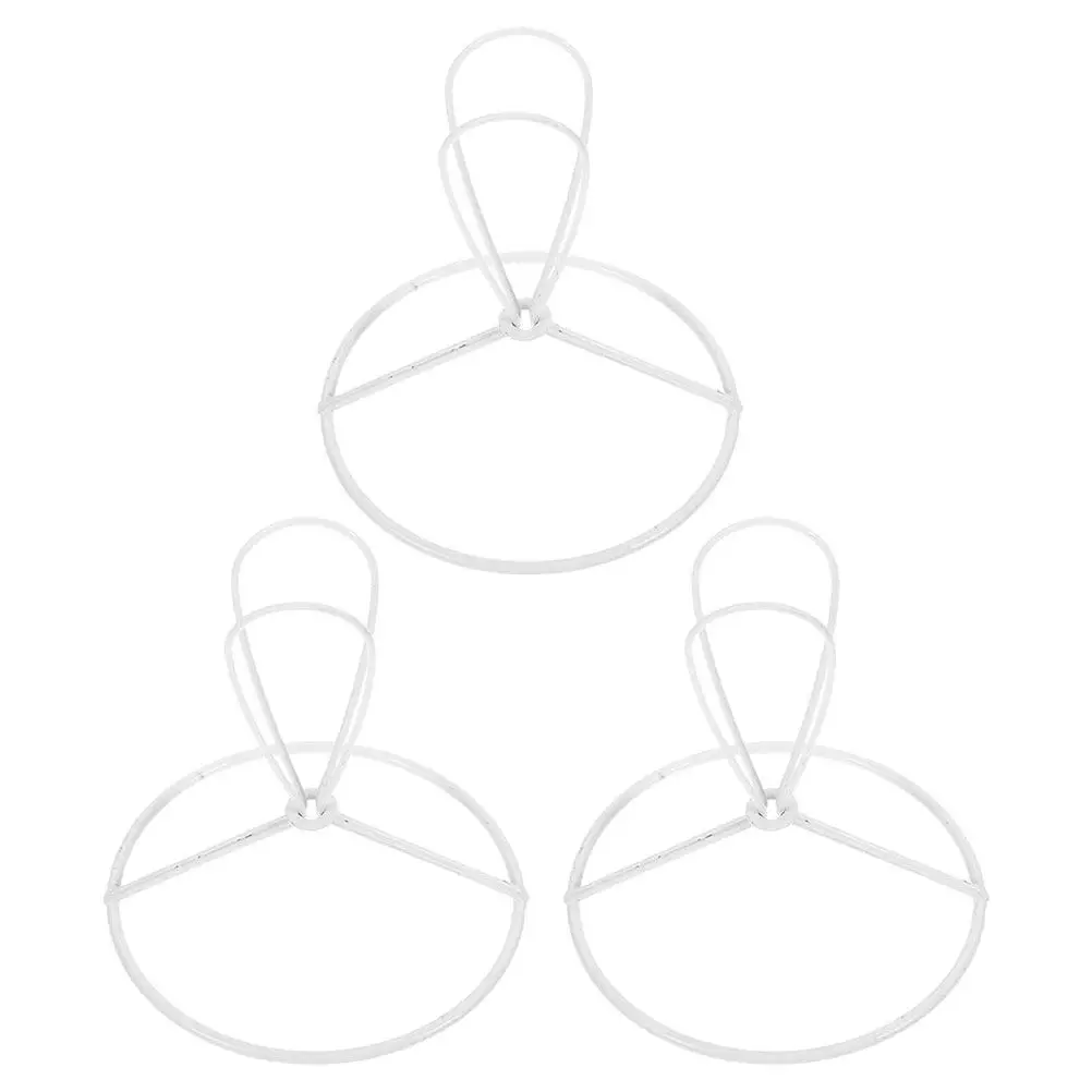 

3Pcs Lamp Shade Frame DIY Metal Lampshade Rings Iron Wire Conical Support for Pendant Lights Lighting Accessories