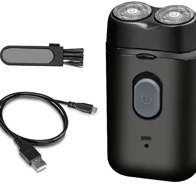 HTMCK Men's Double-Headed Electric Shaver Portable USB Charging Multi-Functional Rechargeable Travel-Friendly Grooming Kit