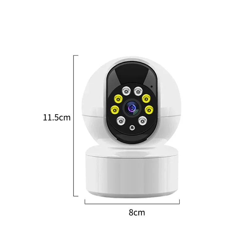 Cámara USB 1080P A10 para interiores, Monitor inalámbrico WiFi de 360 °, visión nocturna HD, vigilancia de seguridad para el hogar, grabadora de Audio y vídeo