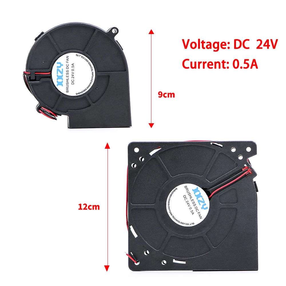 Eco-solvent Printer Plotter Suction Fan DC 24V 0.5A for Epson Wit-color Smart 382 Vaccum Fan