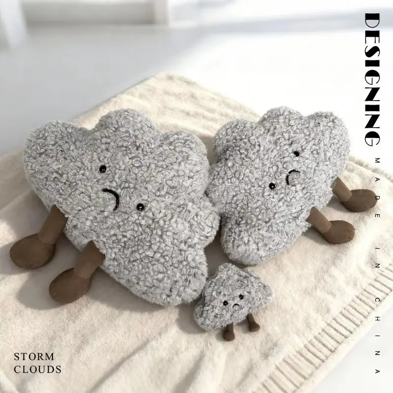 16/42/52cm Cartoon Dark Cloud Doll Cute Plush Toys Backpack Pendant Dark Cloud Ornament Decoration Pillow Kawaii Girlfriend Gift