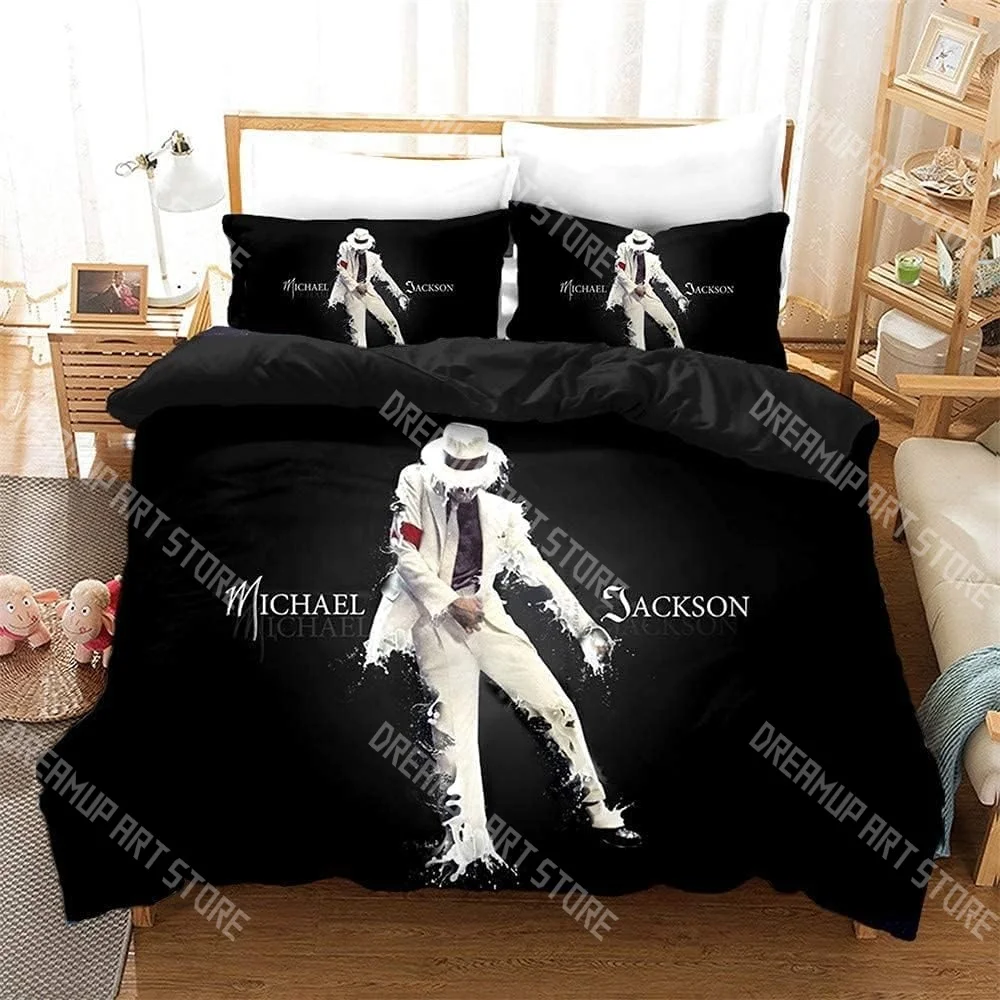 Fashion Michael Jackson Pink Bedding Set Single Twin Full Queen King Size Bed Set Kids Bedroom Duvetcover Sets Bed Sheet Set