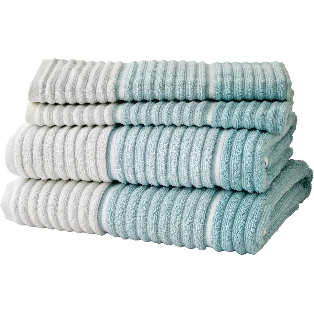 

Home Planet Ombre 2 Bath, 2 Hand Towel Set, Aqua