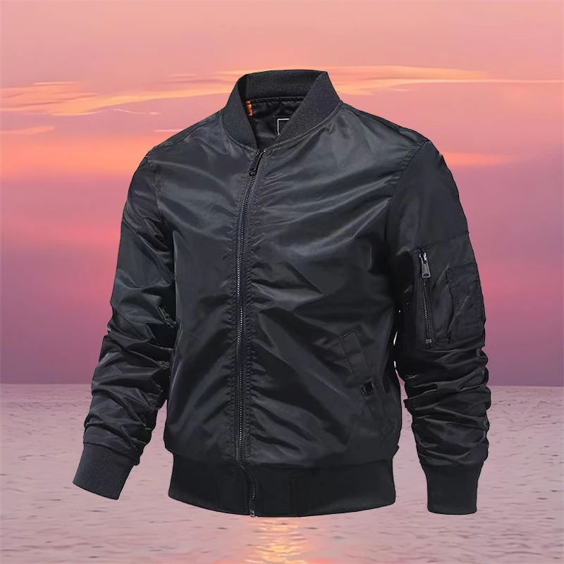 سترة MA1 Air Force Bomber، معطف عصري رفيع ومناسب للرجال، مناسب لـ M-5XL في الربيع والخريف #1
